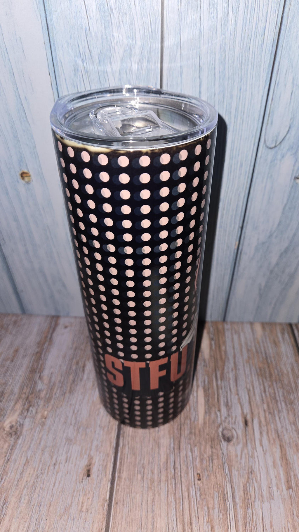 STFU Respectfully Tumbler 20 oz Funny Sarcastic Tumbler for Women Sassy Quote Cup Bold Attitude Gift Stainless Steel Mug reusable coffee cup