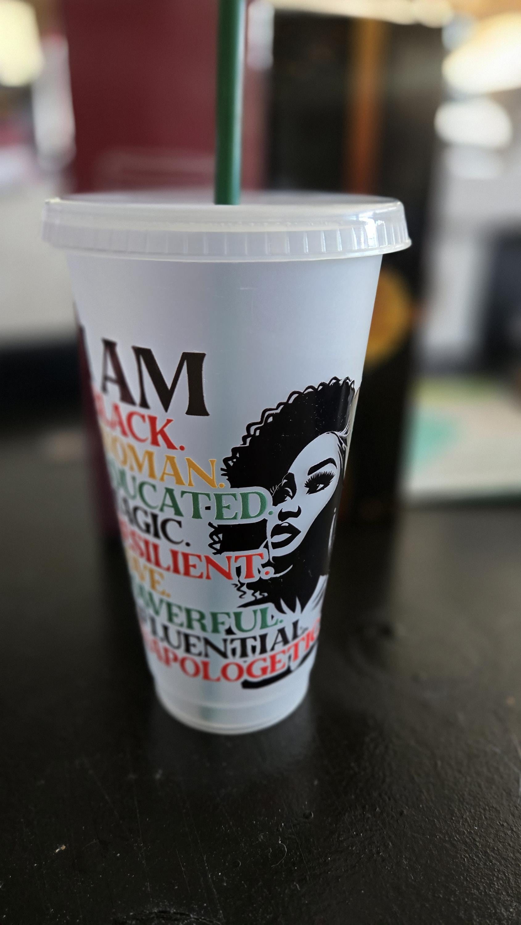 Affirmation T-Shirt and Tumbler Set Motivational Graphic Tee and Cold Drink Tumbler Set Melanin Tee Empowered Woman Apparel Gift for Her