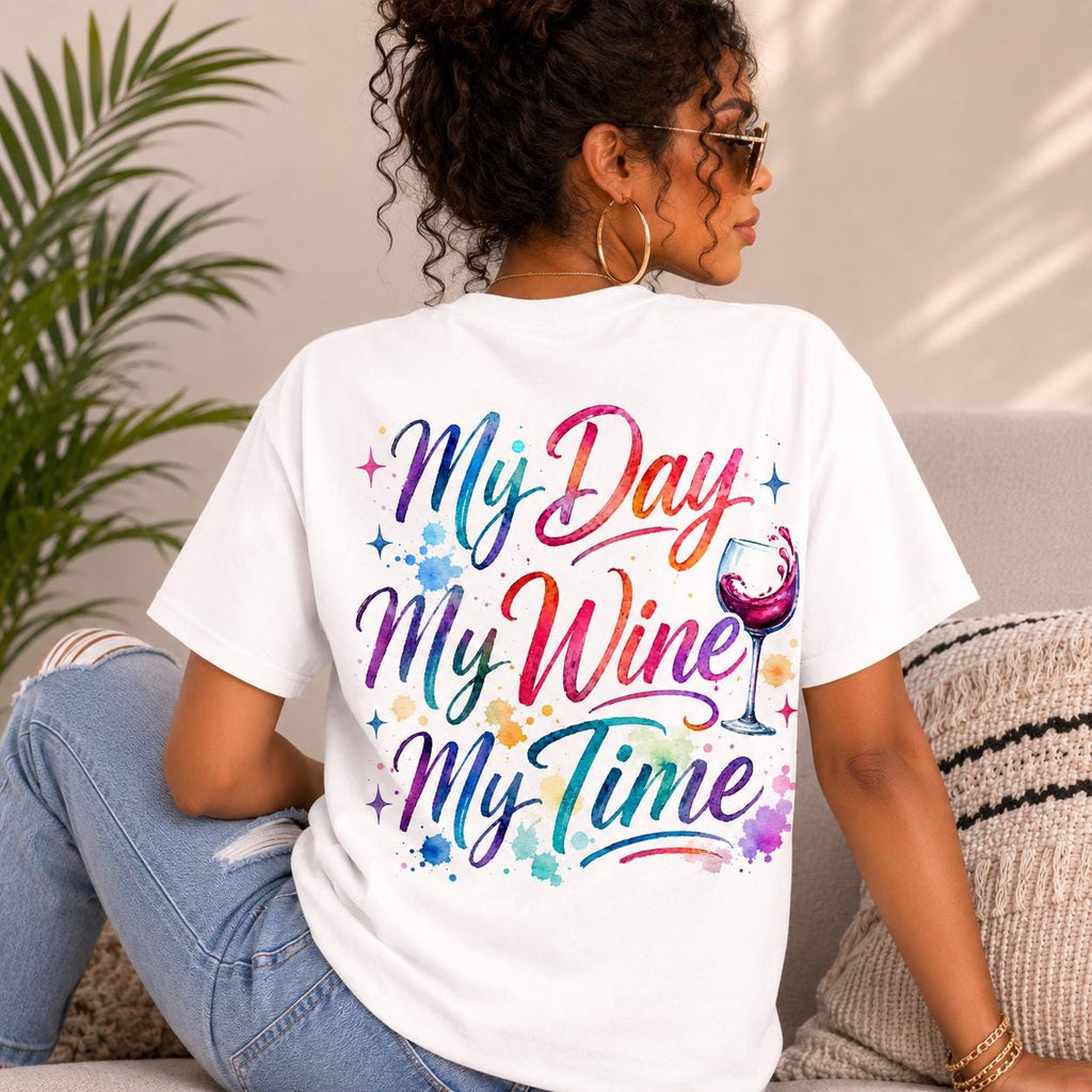 Wine Lover Graphic T-Shirt for Women Girls Trip Poolside Vacation Tee Summer Travel Outfit Beach Resort Travel Chill T-Shirt