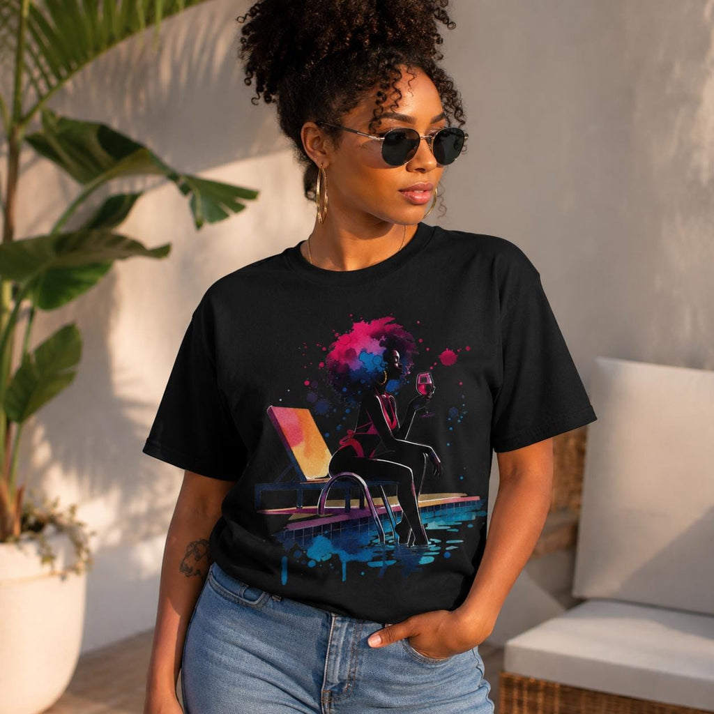 Wine Lover Graphic T-Shirt for Women Girls Trip Poolside Vacation Tee Summer Travel Outfit Beach Resort Travel Chill T-Shirt