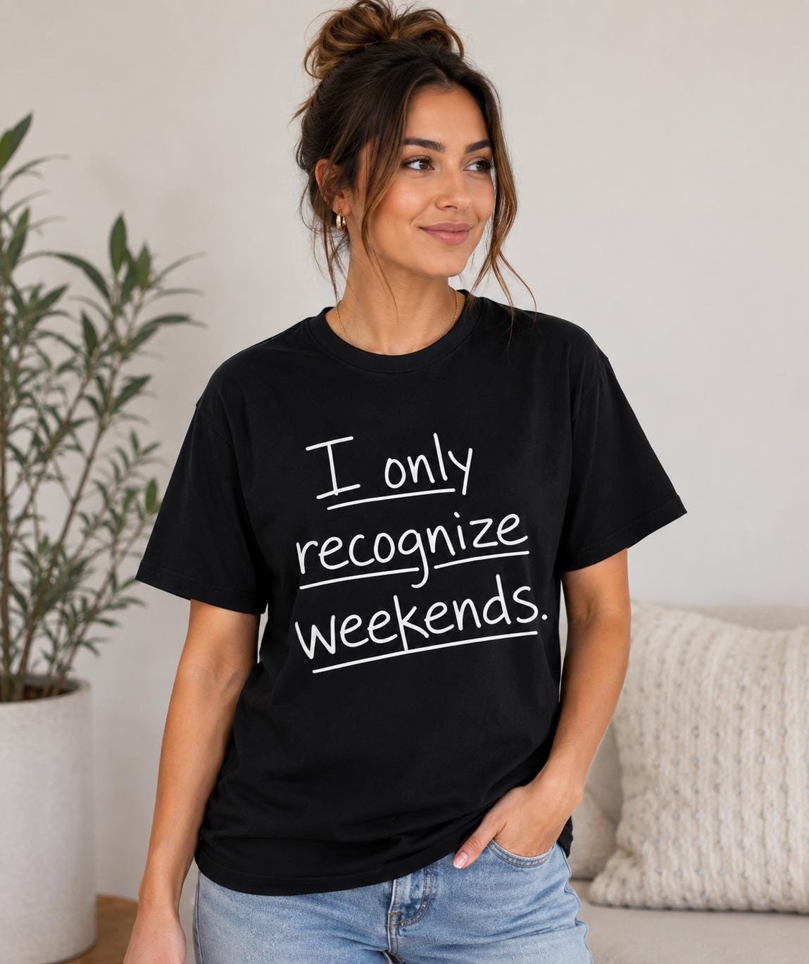 Funny T-Shirt Office Humor Weekend Graphic Tee Casual Humor Tee Office Burnout Gift Friday Mood Shirt Unisex Gildan Tee Gift for Coworkers
