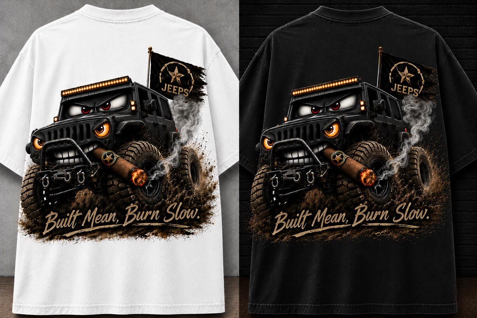 Off Road T-Shirt Mud Adventurer Shirt Outdoor Enthusiast Graphic Cigar Tee Off-Road 4x4 Lifestyle Apparel 4x4 Lover Camping Trail Rated Tee
