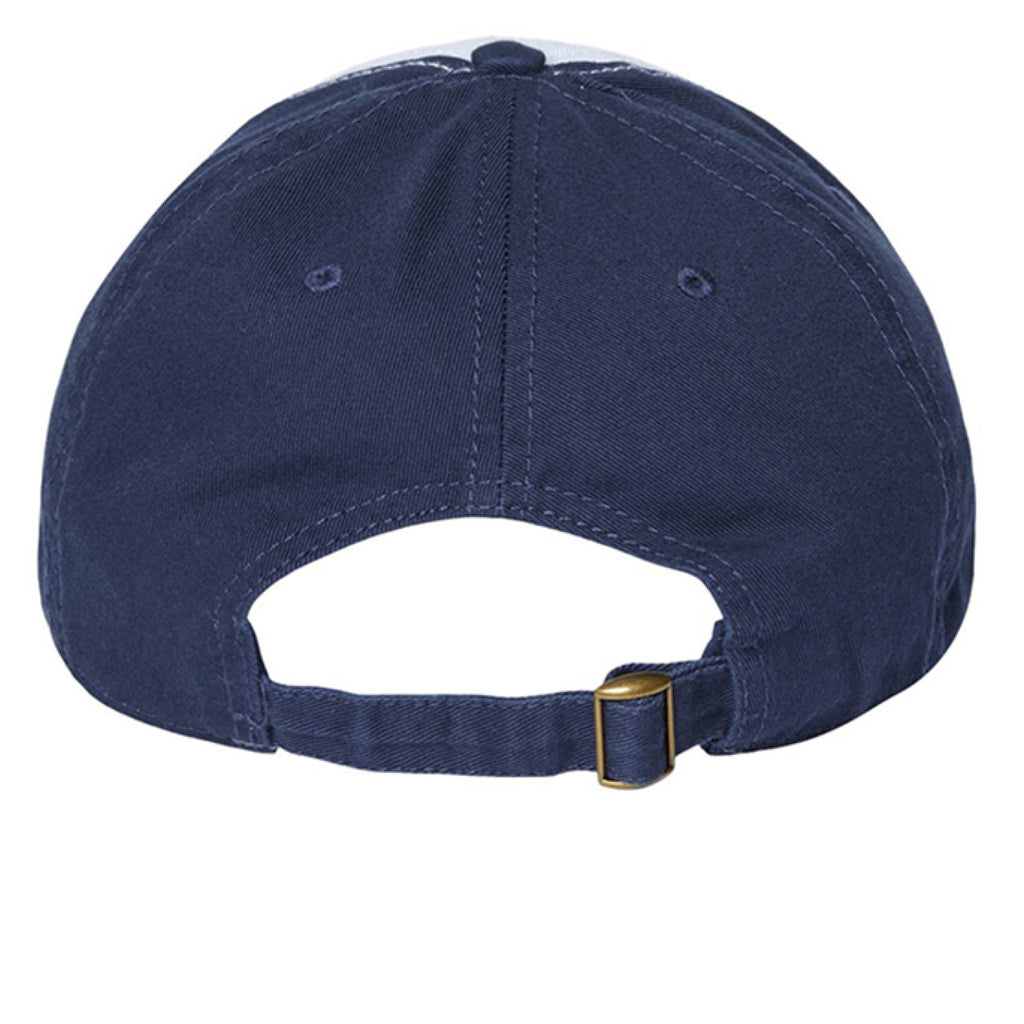 White/ Light Navy - BACK