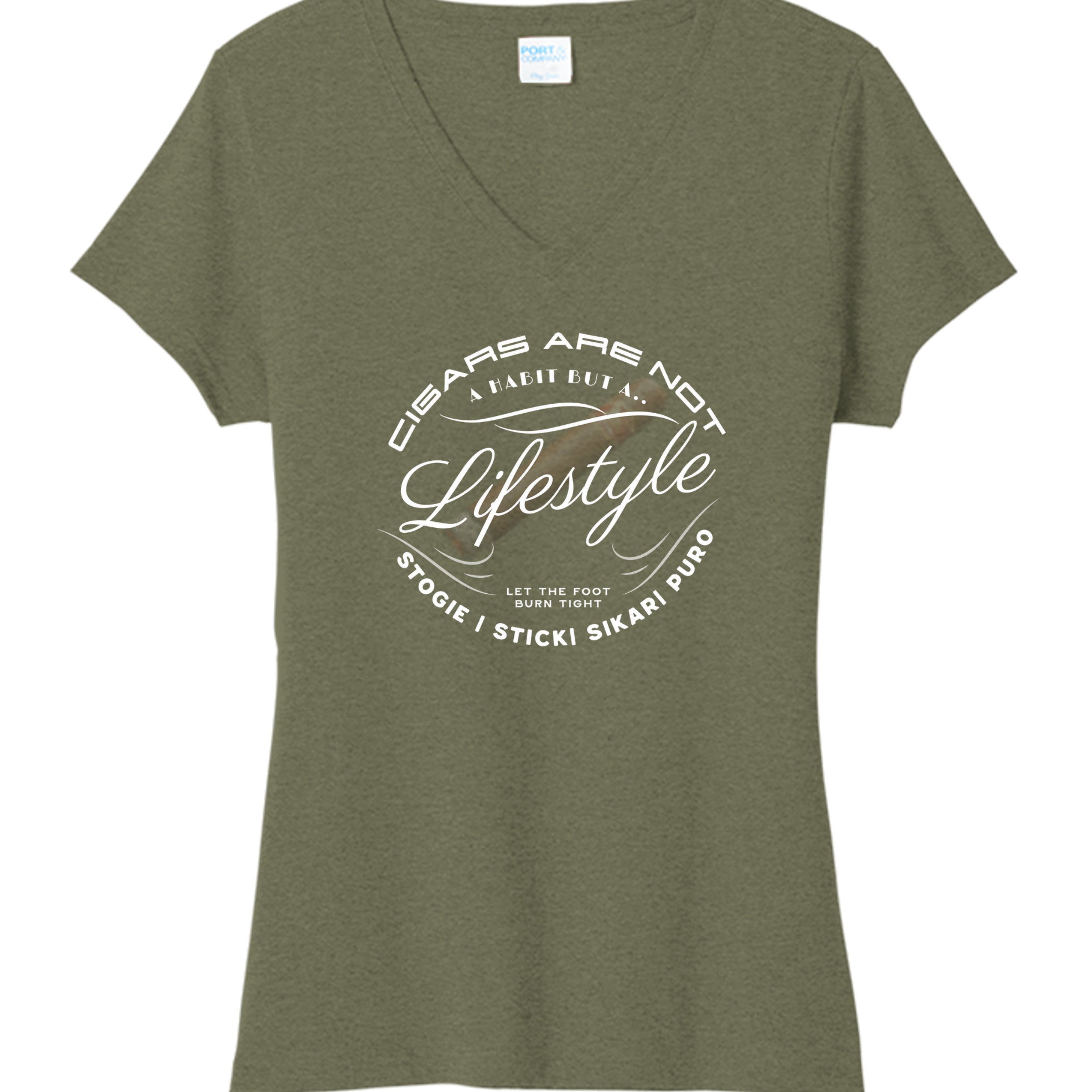 Military Green Heather - LPC330V - FRONT