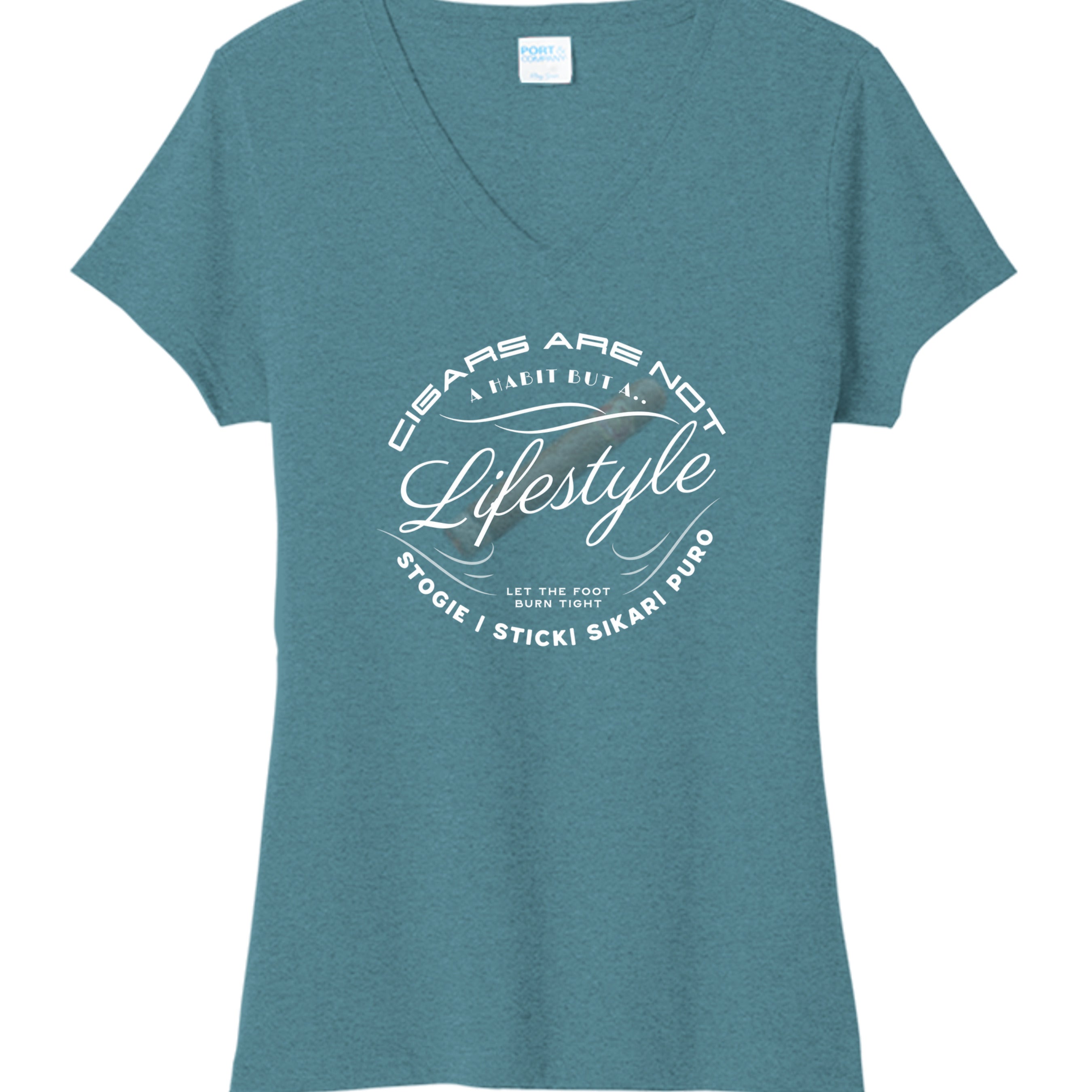 Vivid Teal Heather - LPC330V - FRONT